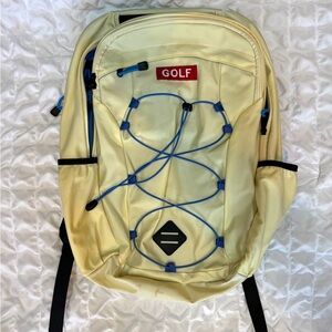 Cream and Blue Men's Backpack